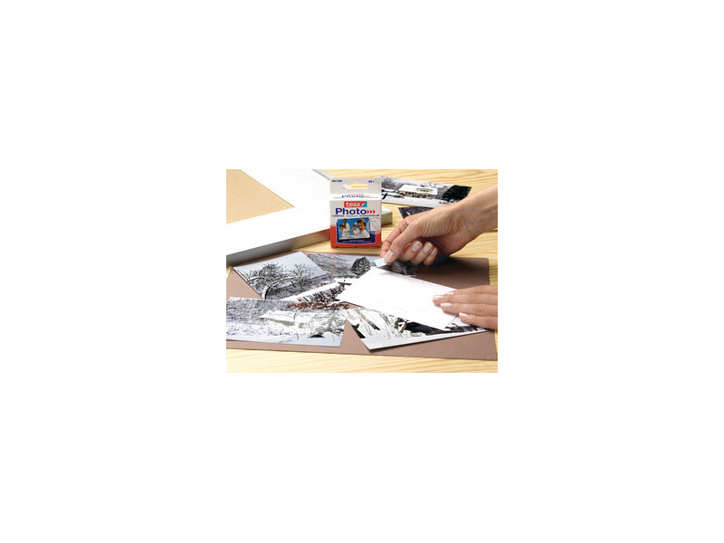 tesa Photo Pastilles adhésives pour photos, blanc, fixation