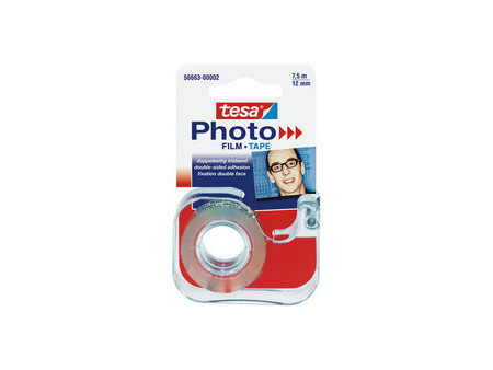 tesa Photo Film, 12 mm x 7,5 m, transparent, paquet recharge