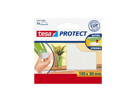 tesa Protect Patin en feutrine, diamètre: 26 mm, blanc