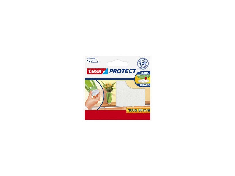 tesa Protect Patin en feutrine, diamètre: 22 mm, blanc