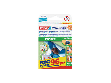 tesa Powerstrips POSTER, maintien maximal 0,2 kg
