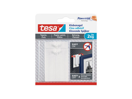 tesa Powerstrips Clou adhésif pour papier peint et plâtre