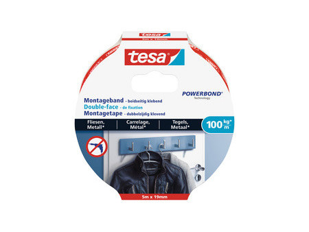 tesa Adhésif double face de montage Powerbond pour carrelage