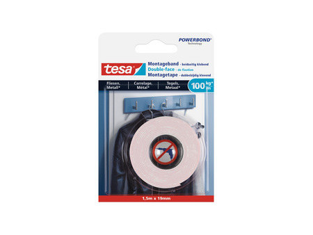 tesa Adhésif double face de montage Powerbond pour carrelage
