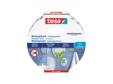 tesa Adhésif double face de montage Powerbond pour carrelage