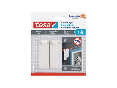 tesa Powerstrips Clou adhésif pour papier peint et plâtre,