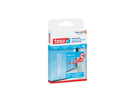 tesa Powerstrips Languettes adhésives pour surfaces en verre