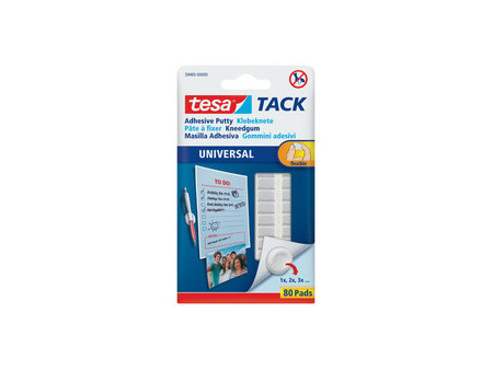 tesa TACK Pâte à fixer UNIVERSAL, amovible, blanc