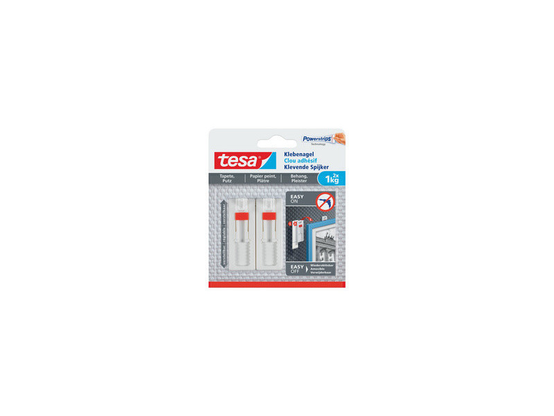 tesa Powerstrips Clou adhésif pour papier peint et plâtre