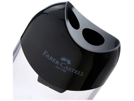 FABER-CASTELL Taille-crayon double, noir