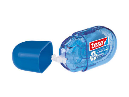 tesa ecoLogo Mini roller de correction jetable, 5 mm x 6 m