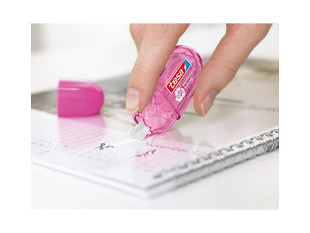 tesa ecoLogo Mini roller de correction jetable, 5 mm x 6 m