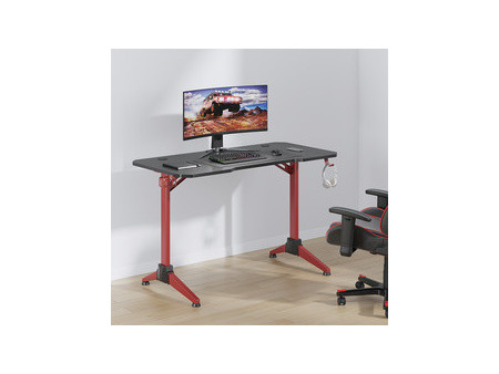 LogiLink Bureau de gaming avec éclairage RVB
