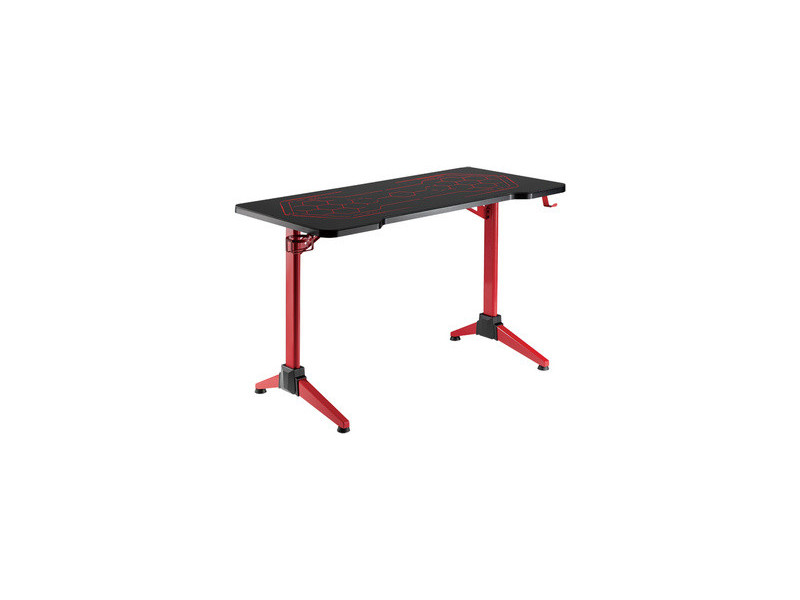 LogiLink Bureau de gaming avec motif alvéolaire géométrique