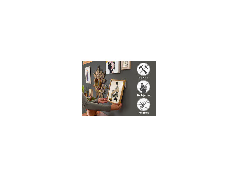 3M Command Languette accroche-tableaux, taille: L, noir