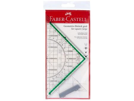 FABER-CASTELL Equerre géométrique BK 1 grande, avec poignée