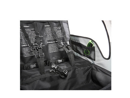 FISCHER Remorque de vélo pour enfants Komfort, noir / vert