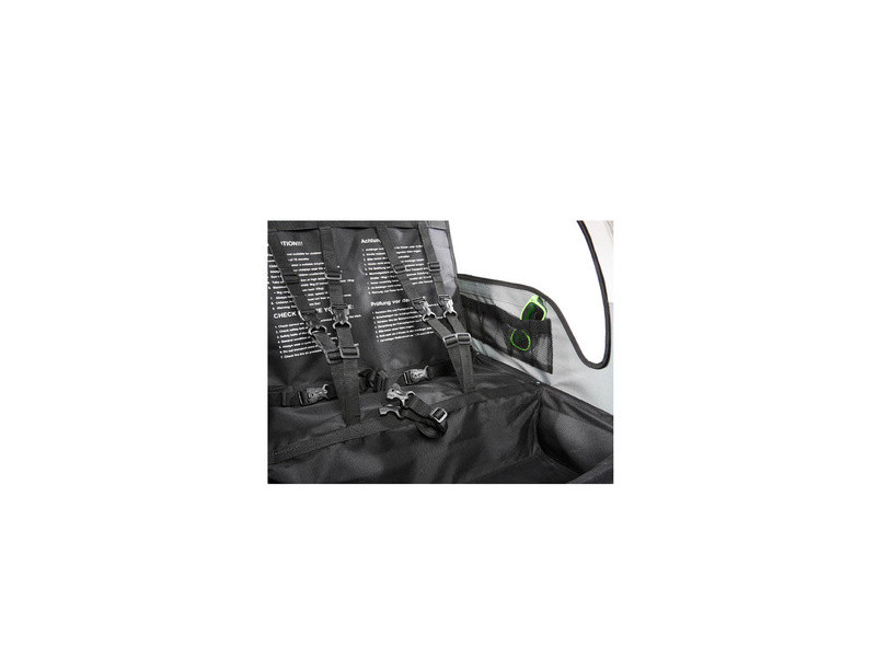 FISCHER Remorque de vélo pour enfants Komfort, noir / vert
