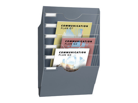 CEP Présentoir mural ReCeption, format A4, 6 cases, blanc