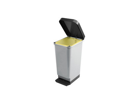 CEP Poubelle à pédale ROSSIGNOL, 45 litres, gris