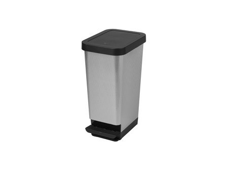 CEP Poubelle à pédale ROSSIGNOL, 45 litres, gris