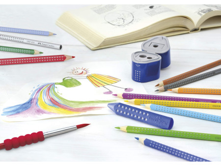 FABER-CASTELL Crayon de couleur Colour GRIP, étui de 24