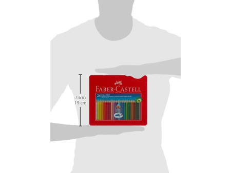FABER-CASTELL Crayon de couleur Colour GRIP, étui de 24
