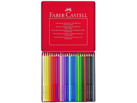 FABER-CASTELL Crayon de couleur Colour GRIP, étui de 24