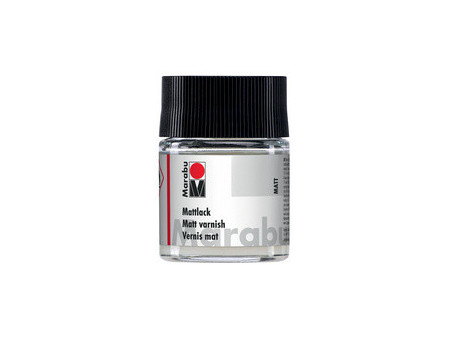 Marabu Vernis mat, mat, 50 ml, dans une boîte en verre
