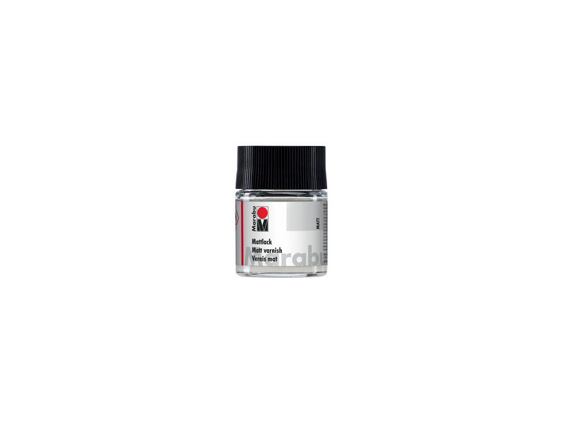 Marabu Vernis mat, mat, 50 ml, dans une boîte en verre