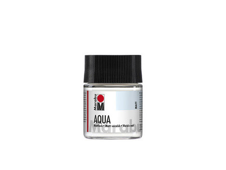 Marabu Vernis mat Aqua, mat, 50 ml, en flacon de verre