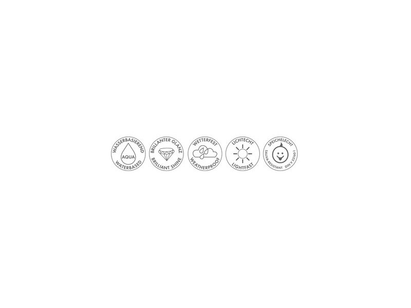 Marabu Vernis acrylique 'Decorlack', noir, 50 ml,