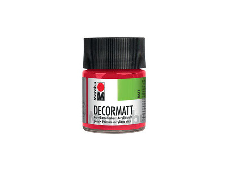 Marabu Peinture acrylique 'Decormatt', rouge carmin, 50 ml,