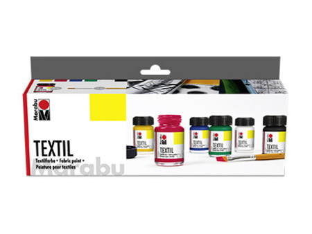 Marabu Peinture pour tissu 'Textil', kit de démarrage,