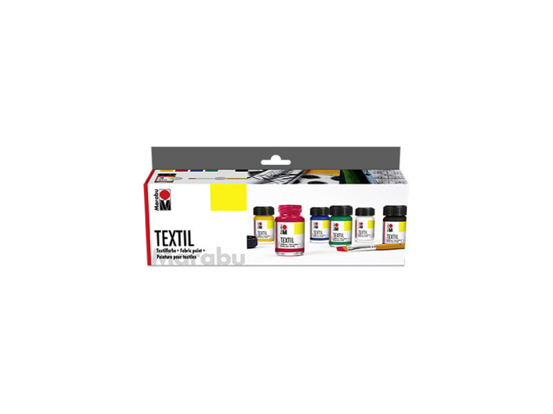 Marabu Peinture pour tissu 'Textil', kit de démarrage,