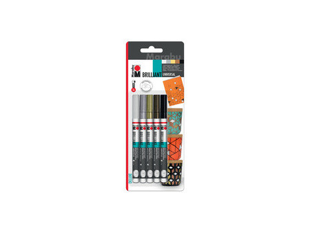 Marabu Feutre de peinture 'Brilliant Painter', blister de 5