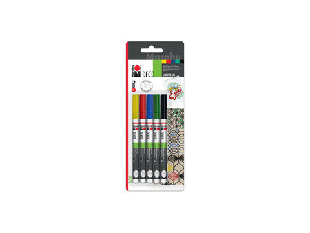 Marabu Marqueur acrylique 'Deco Painter mat', blister de 5