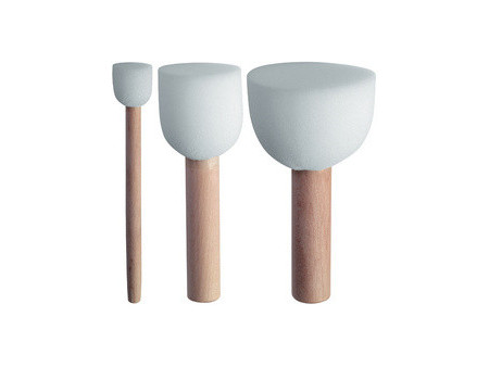Marabu Pinceau pour pochoir, kit de 3