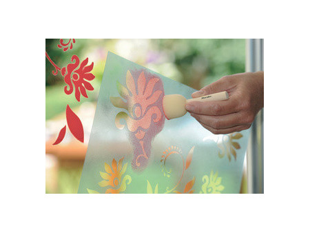 Marabu Pinceau pour pochoir, kit de 3