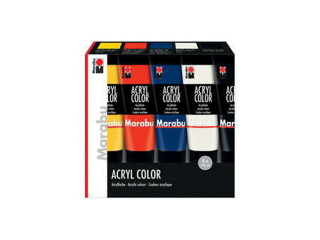 Marabu Peinture acrylique 'AcrylColor', kit de démarrage