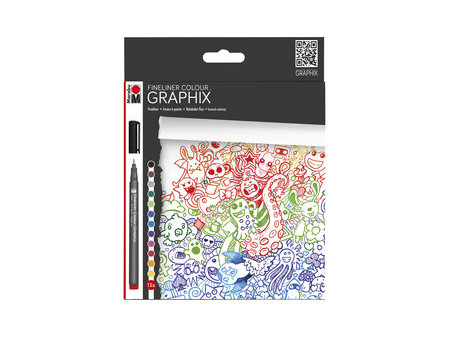 Marabu Feutre fin COLOUR GRAPHIX, 'DOODLE SUPREME', par 12