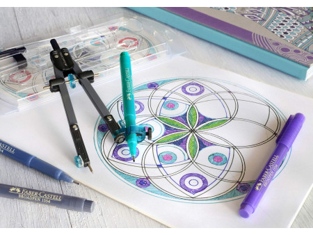 FABER-CASTELL Fineliner BROADPEN 1554, violet
