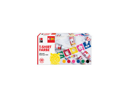 Marabu KiDS Peinture pour tissu 'T-Shirt Farbe', set de 6