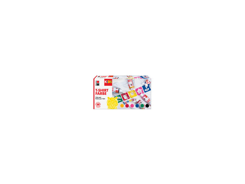 Marabu KiDS Peinture pour tissu 'T-Shirt Farbe', set de 6