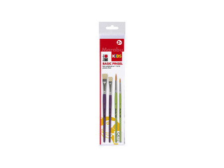 Marabu Set de pinceaux 'Basic Pinsel', 4 pièces