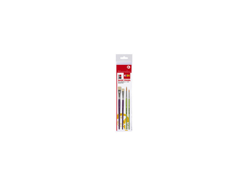 Marabu Set de pinceaux 'Basic Pinsel', 4 pièces