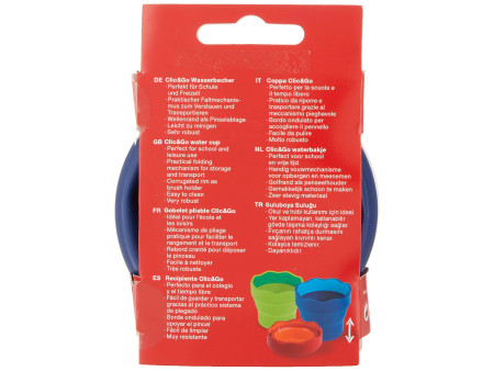 FABER-CASTELL Gobelet CLIC & GO, bleu