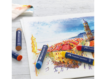 FABER-CASTELL Pastel à l'huile STUDIO QUALITY, étui de 24