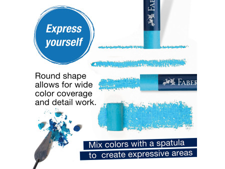 FABER-CASTELL Pastel à l'huile STUDIO QUALITY, étui de 24
