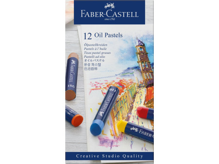 FABER-CASTELL Pastel à l'huile STUDIO QUALITY, étui de 12